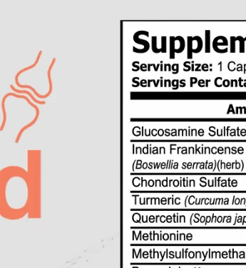 FlexGuard Supplement Facts panel as printed on the bottle
